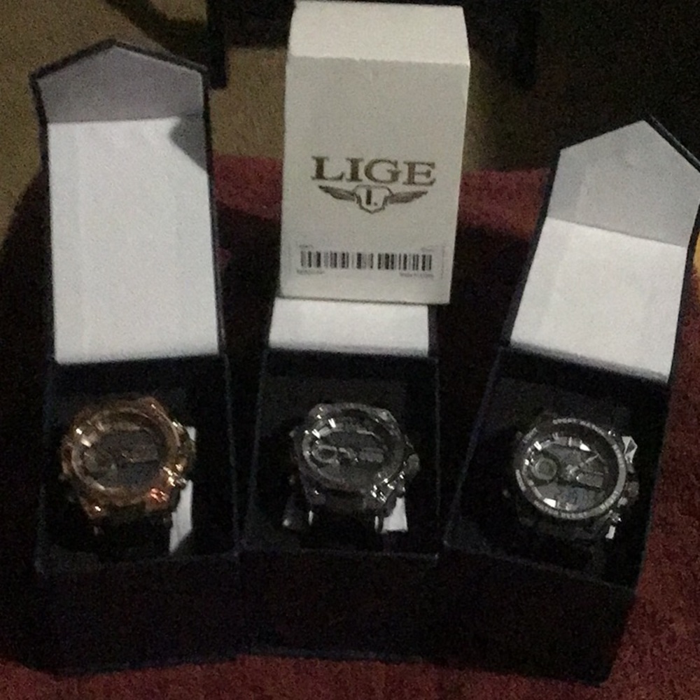 Lige sports waterproof watches